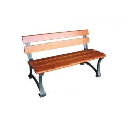 PANCHINA GHISA/LEGNO STELVIO DOMUS VERN/BRONZO CM. 150X60X73