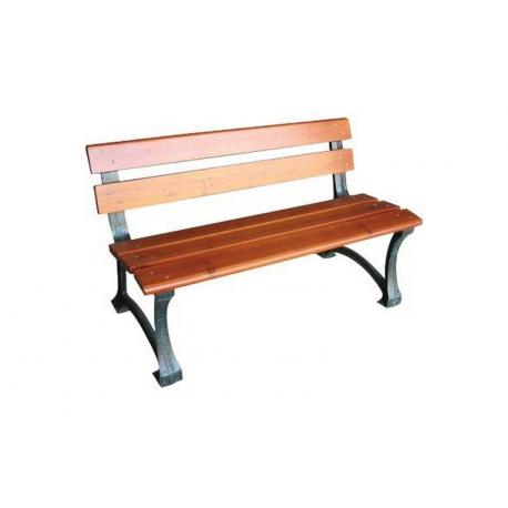 PANCHINA GHISA/LEGNO STELVIO DOMUS VERN/BRONZO CM. 150X60X73
