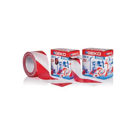 NASTRO SEGNALETICO BIANCO/ROSSO H. MM. 70 ML. 200