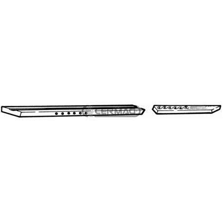 SCALPELLO ACCIAIO BORO- CARB. DX. NARDI 40X40