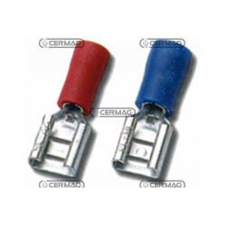INNESTO FEMMINA PREISOLATI BLU MM. 4,8