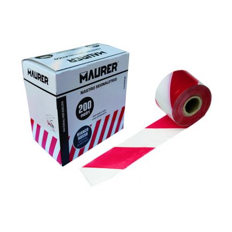 NASTRO SEGNALETICO BIANCO/ROSSO MT. 200
