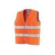 GILET ALTA VISIBILITA&#039; ARANCIONE TAGLIA UNICA