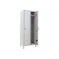 ARMADIO SPOGLIATOIO GRIGIO 2 POSTI 680X350 MM