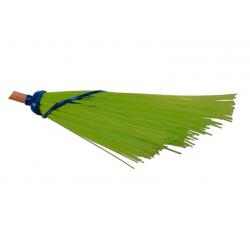 SCOPA PLASTICA VERDE SPAZZINA TONDA S/MANICO